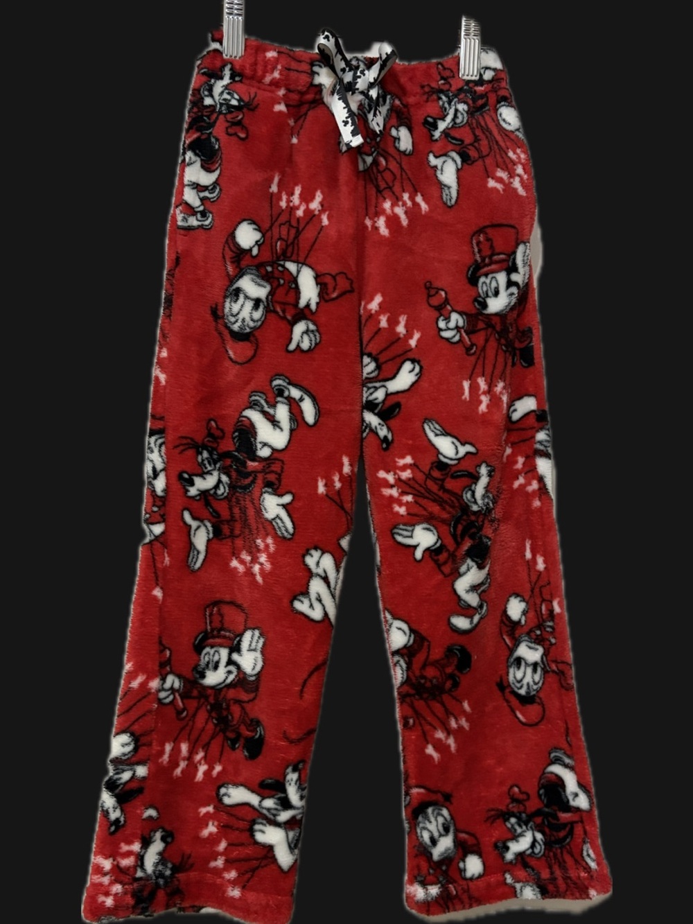 Disney Red Mickey Mouse Fleece Pajama Bottoms